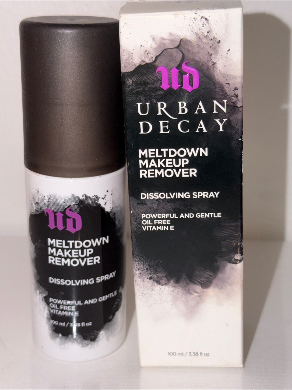 Urban Decay Meltdown Dissolving Spray — White, Black & Pink Accents
